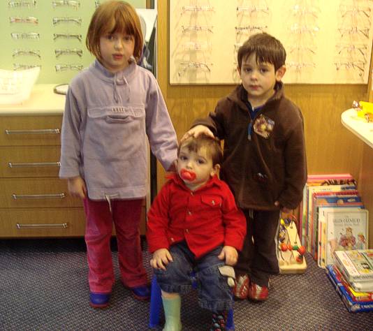children at Zaman Opticians