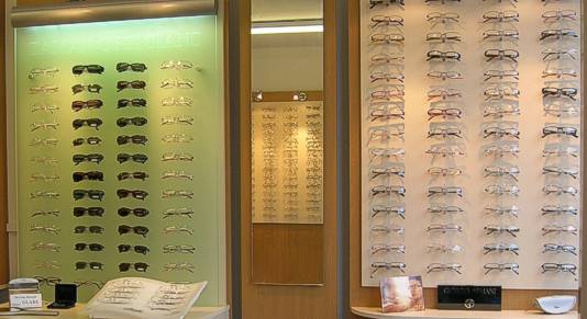 interior of Zaman Opticians